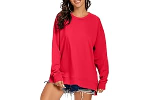 APEIYU Women's Sweatshirts Long Sleeve Tops for Ladies Sweatshirts Round Neck Loose Sweatshirts Casual Knit Pullover