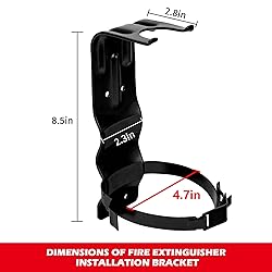 2 Pack Metal Heavy Duty Fire Extinguisher Brackets