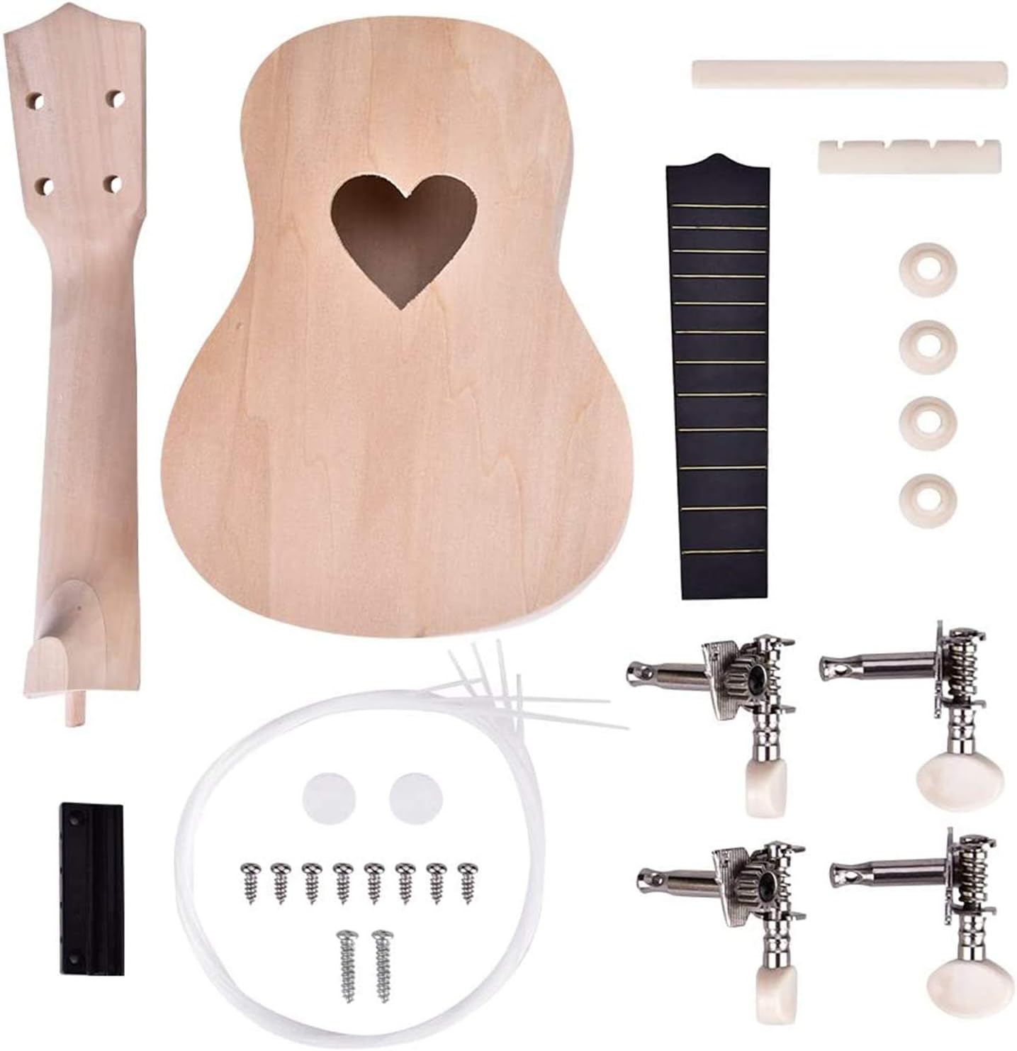 Diy Ukulele, 21 Inch Diy Ukulele Kit, Build Your Own Diy