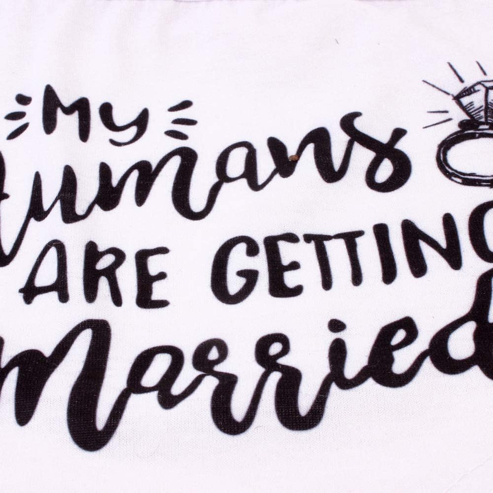 My Humans are Getting Married Dog Bandana, Wedding Dog Bandana, Dog Engagement Announcement, Wedding Photo Prop, Pet Scarf, Pet Accessories (My Humans are Getting Married Dog Bandana) : Pet Supplies
