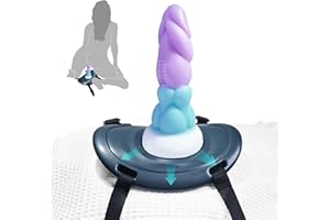 Suction Cup Dildo Mount, Sex Saddle with Straps for Hands-Free Play on Pillow, Dildos Holder for Monster Fantasy Dildos, Sex 