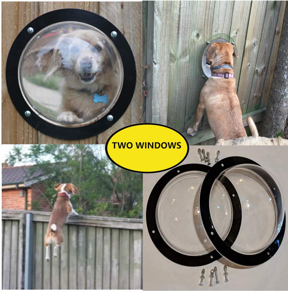 Reviews PEEKABOO Two Dog Fence Windows