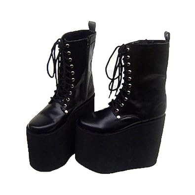 Amazon Coszone ゴシックロリータ オーダーメイド靴 ブラック