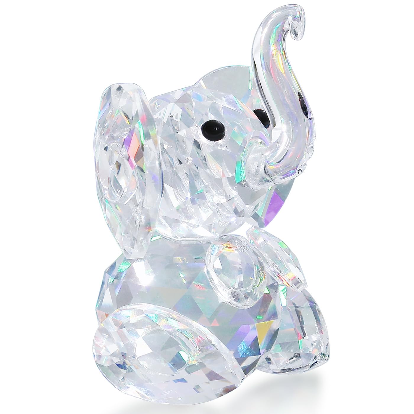 AWARDSEN Elephant Gifts for Women Mum Gifts for Birthday from Daughter Son Glass Ornaments Elephant Ornament Glass Animals Ornaments Crystal Gifts for Women