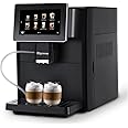 Hipresso Super Fully Automatic Espresso Coffee Machine-7" HD TFT Touchscreen with Milk Frother 19 Bar Pressure