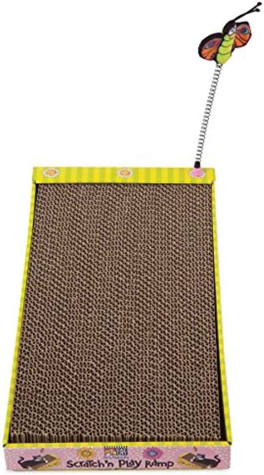 FATCAT Big Mama's Scratch 'n Play Ramp Reversible Cardboard Toy and Catnip Included : Scratching Pads : Pet Supplies