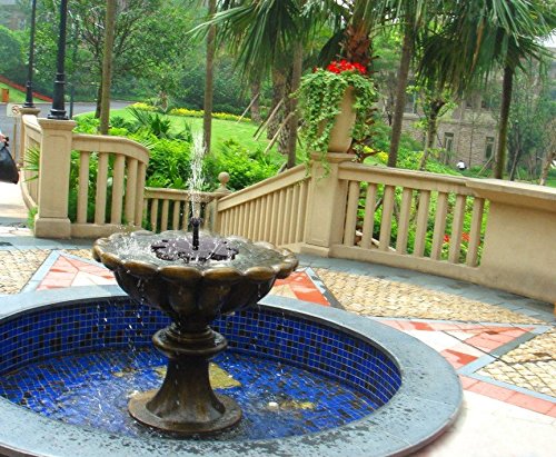 Solar Fountain Pump, Outdoor Solar Powered Bird Bath Water Fountain Pump Solar Sprinkler Fountain for Pool Garden Aquarium - Thumbnail 6