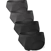 DAVID ARCHY Men's Underwear Ultra Soft Modal Dual Pouch Briefs Support Comfortable lightweight Briefs for Men 4 or 7 Pack