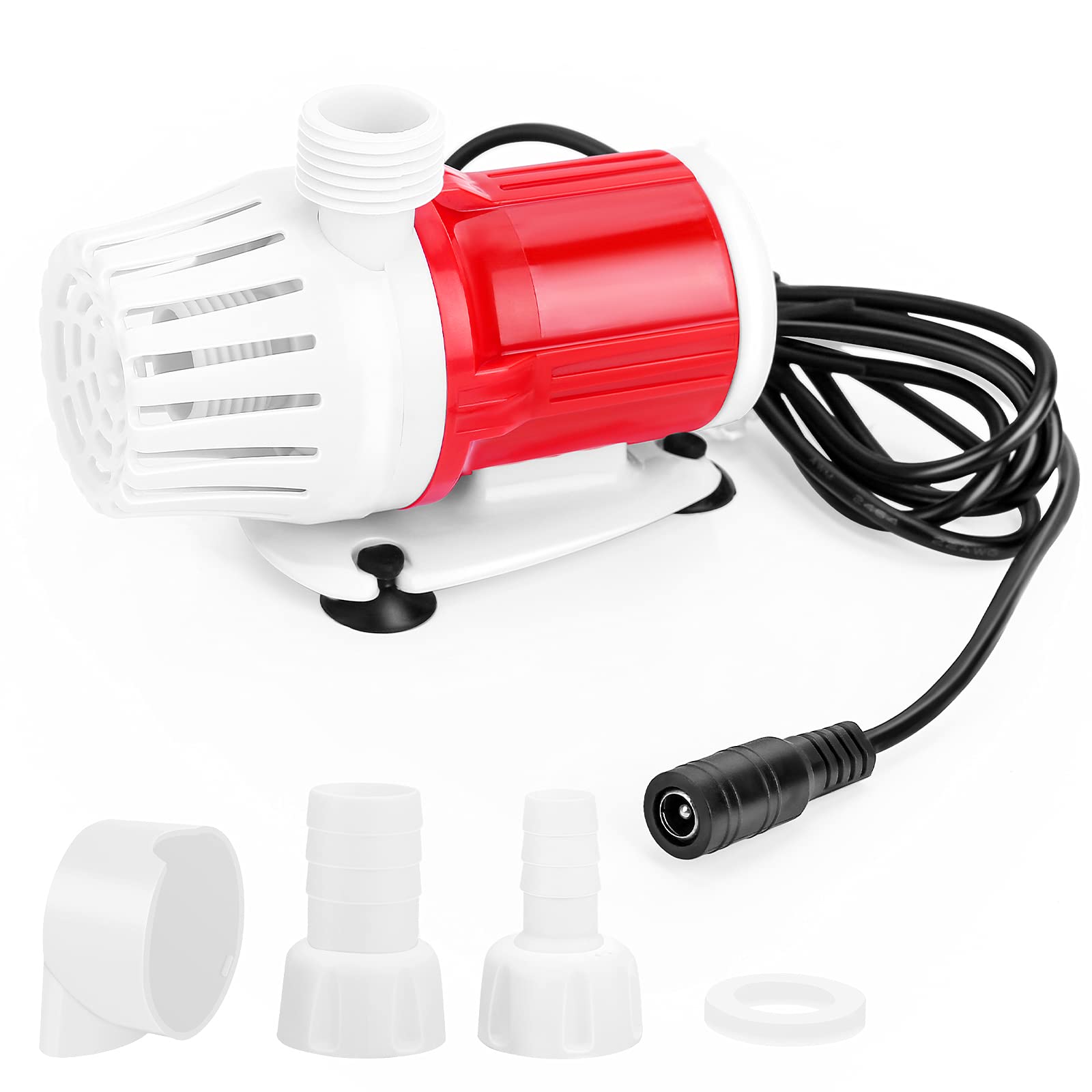 DC 12V Submersible Pump 20W Portable Aquarium Water Pumps 1200L/H High Flow Pumps Frequency Conversion brushless DC Amphibious Pump for Home Pond Fish Tank Fountain