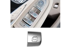TTCR-II Interior Window Glass Lift Switch Button for Mercedes C Class W205 2015-2021 GLC Class 2016-2022, 1 Pc Front Right Window Control Power Push Button Cover