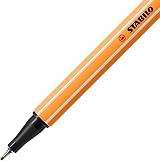 Stabilo point 88 Fineliner Pack of 10 Sienna 0.4mm Metal-cased Tip view 2
