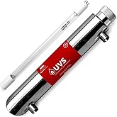 Express Water – UV Water Filter Replacement – UV Water System – 12 Inch UV Light Housing with 10 inch Bulb – Under Sink and Reverse Osmosis System
