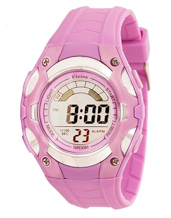 Vizion Digital Multi-color Dial Sports-Alarm-BackLight Watch For Kids-W-8528019-7