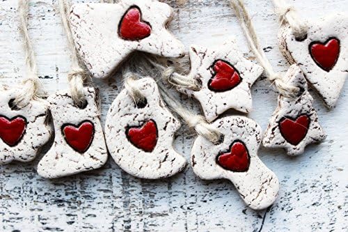 Set of 8 Scandi Christmas ornaments 210817-7