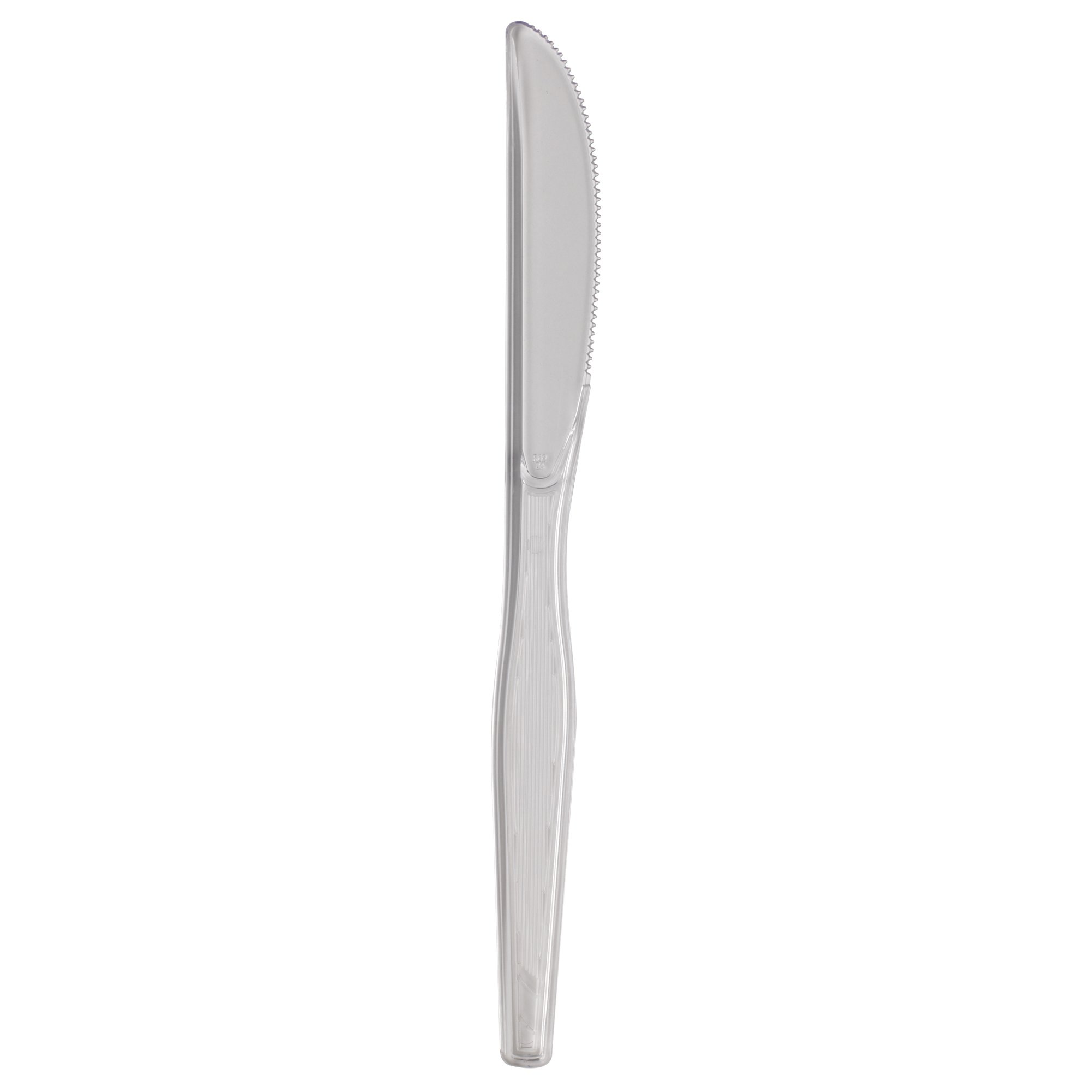 Dixie 7.5" Heavy-Weight Polystyrene Plastic Knife by GP PRO (Georgia-Pacific), White,