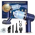 EveryStars© Car Vacuum Portable Cordless|12000Pa with Best Suction Cordless|120W Mini Vacuum Cleaner|Small Handheld Cleaner High Power|Multi-Nozzles for Car Home Office Pet Aspiradora para Carro