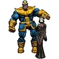 Diamond Select Toys Marvel Select Thanos Action Figure with Removable Infinity Gauntlet and Unarticulated Death Figure