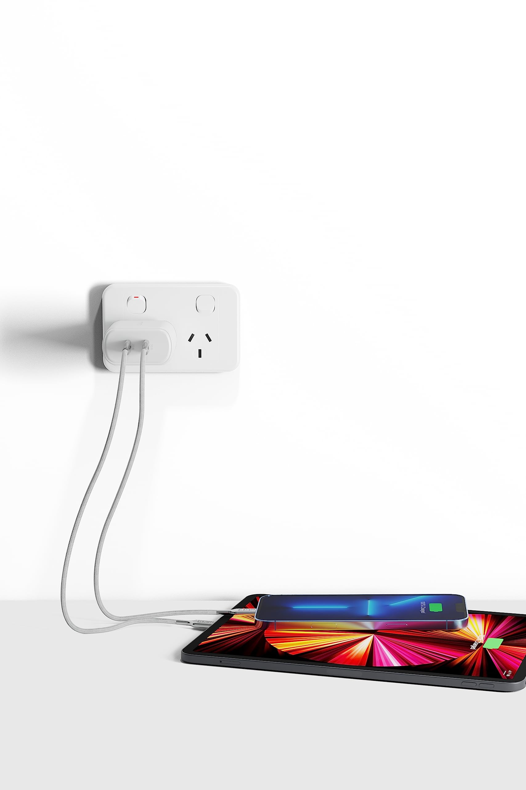 Cygnett PowerPlus 35W Dual USB-C Wall Charger – High-Speed Charger for iPhone 16/15/14 & Galaxy S24/S23, PD 3.0, UK Plug