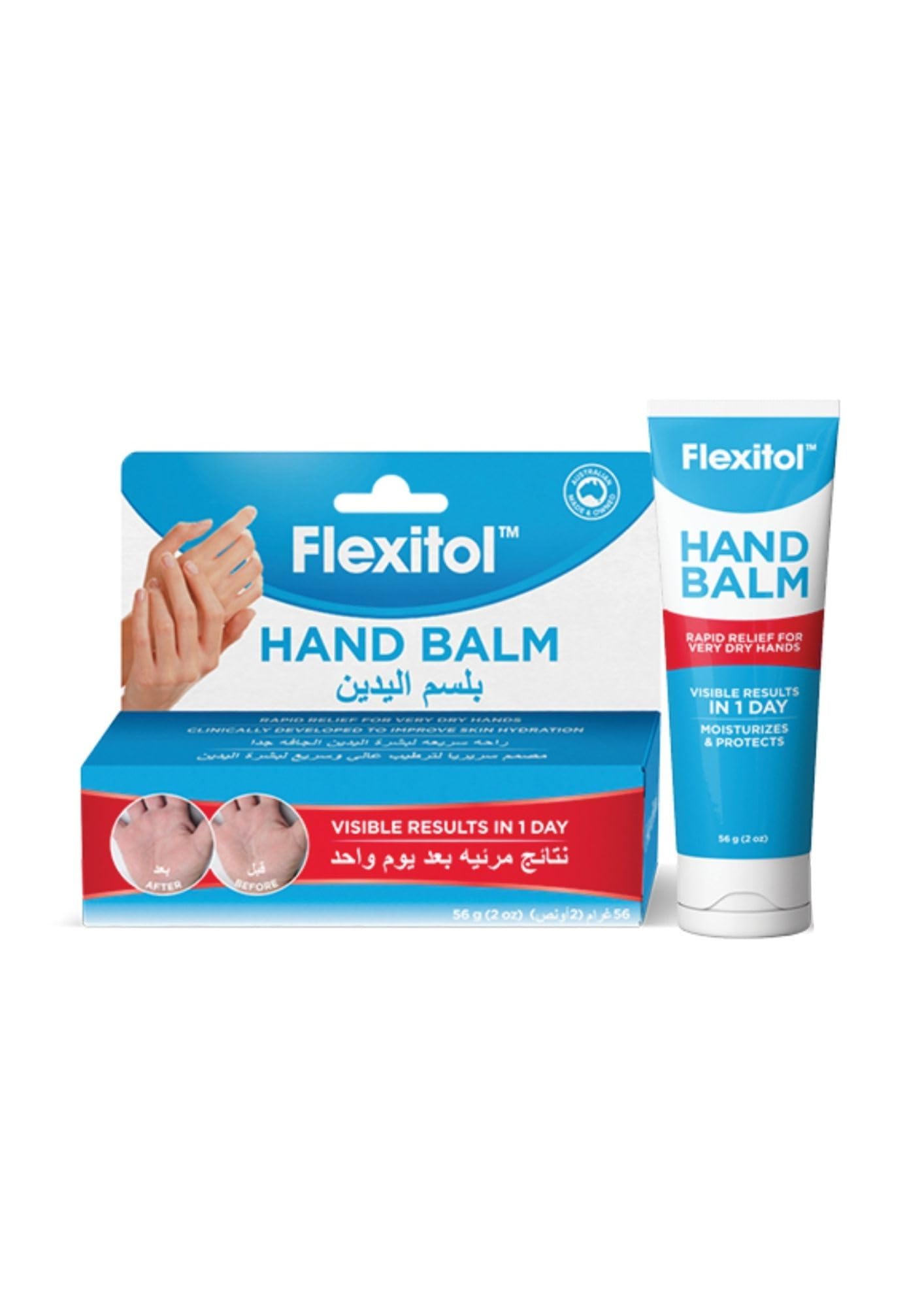 Flexitol Rapid Relief Hand Balm 56g, Clinically Proven to Provide Long Lasting Moisturisation to Dry Hands