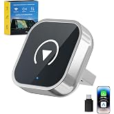 Kairiyard Wireless CarPlay Adapter for iPhone and Android Auto, 2-in-1 Convert Wired to Wireless Car Play Adapter, Plug and Play, No Latency, Fast and Stable Auto Connect, with USB/USB-C
