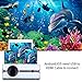 HD 1080P Video Projector with Portable Screen 84″ for Indoor Outdoor Use, Home Theater Projector Support USB SD Card VGA AV for Home Cinema TV Laptop Game Smartphonethumb 1