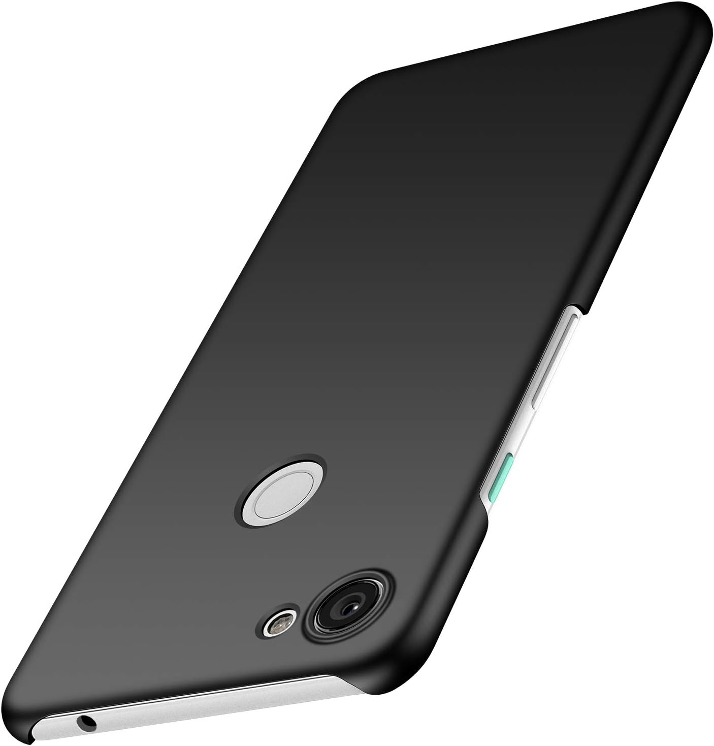 Kqimi Case for Google Pixel 3A [Ultra-Thin] Premium Material Slim Full Protection Cover for Google Pixel 3A（5.6 inch） 2019 (Black)