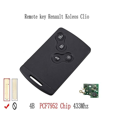 Sostituzione 1 pulsante Caso Chiave Per Renault Megane Scenic Laguna Remoto FOB