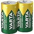 Varta High Capacity C Pre-Charged Rechargeable Batteries 3000 mAh (Pack of 2)