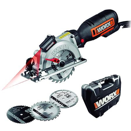 Worx 710W Worxsaw XL Handkreissäge, WX427, 230 V, 710 W mit Laserguide