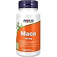 NOW Supplements Maca 500mg Capsules, 100 Count