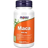 NOW Supplements Maca 500mg Capsules, 100 Count