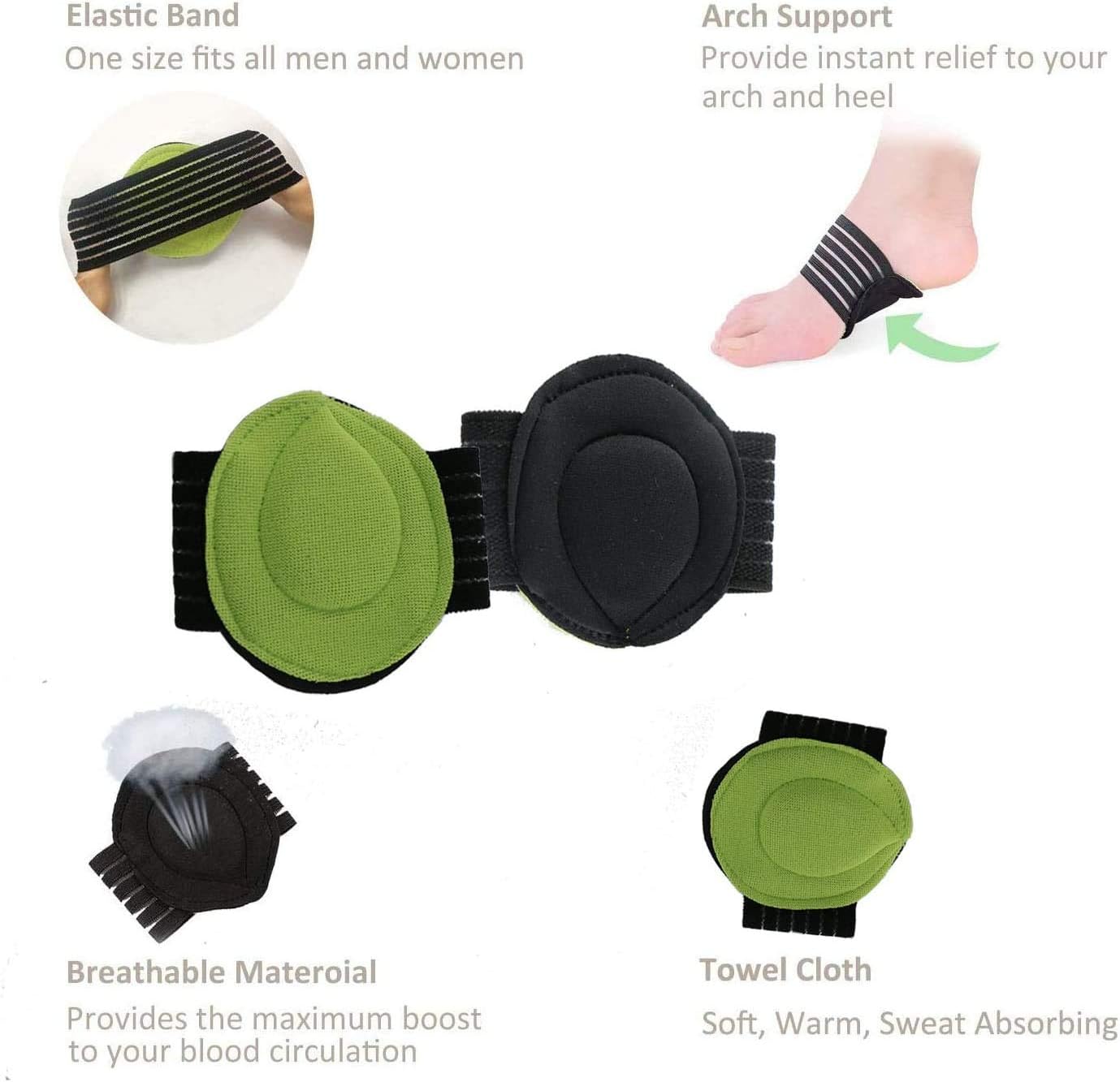 Arch Support,2 Pairs Compression Fasciitis Cushioned Support Sleeves, Plantar Fasciitis Foot Relief Cushions for Plantar Fasciitis, Fallen Arches, Achy Feet Problems for Men and Women…: Health & Personal Care