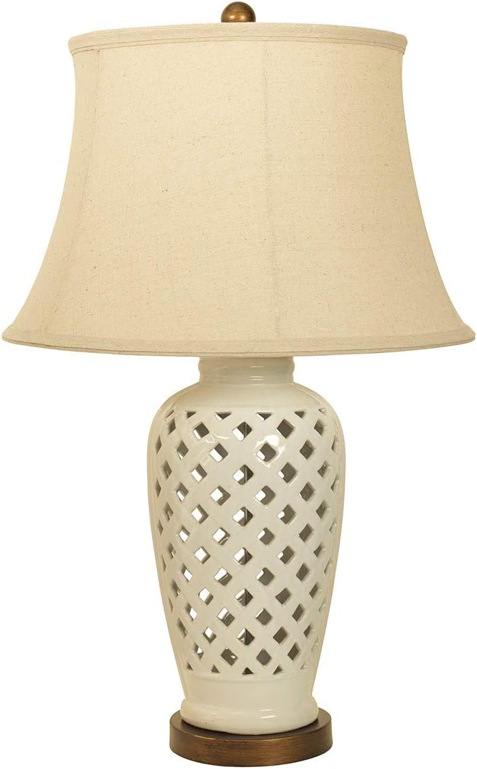 Village At Home Table Lamp, Ceramic Cream