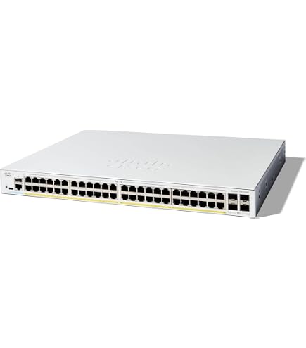 Amazon.com: Cisco Catalyst 1300-48MGP-4X Managed Switch, 32 Port