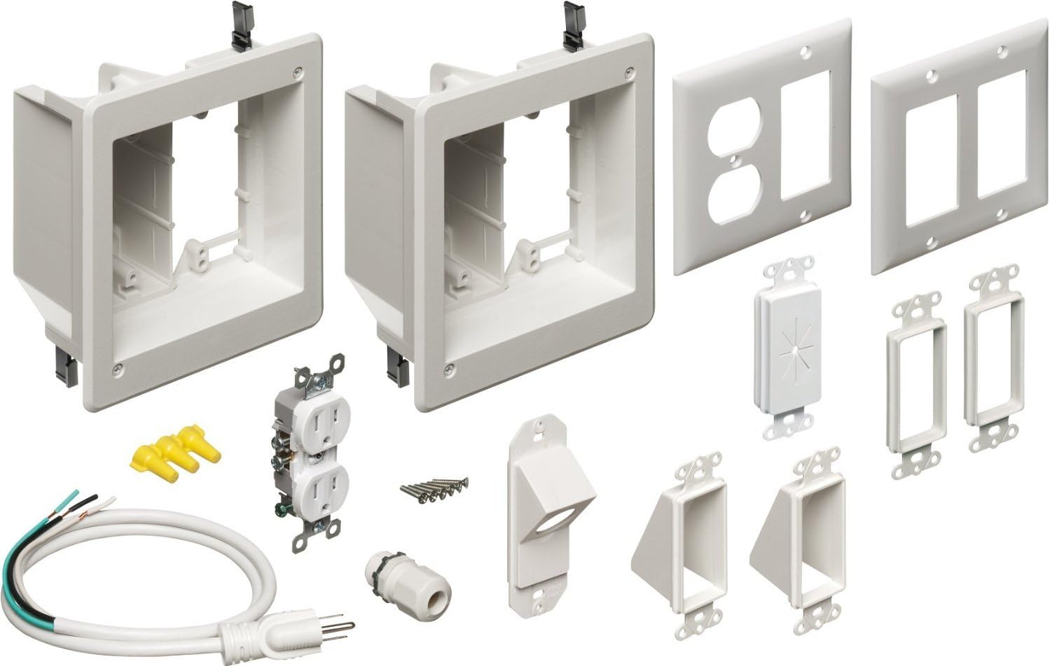Arlington Industries 8161 Wall Plates, White - Electrical Boxes