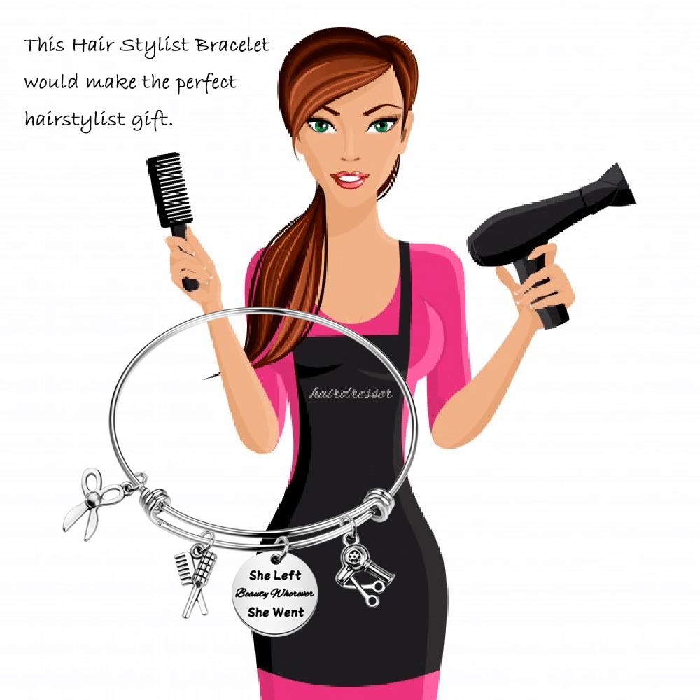 Maofaed Hairdresser Gift Hair Stylist Gift She Left Beauty