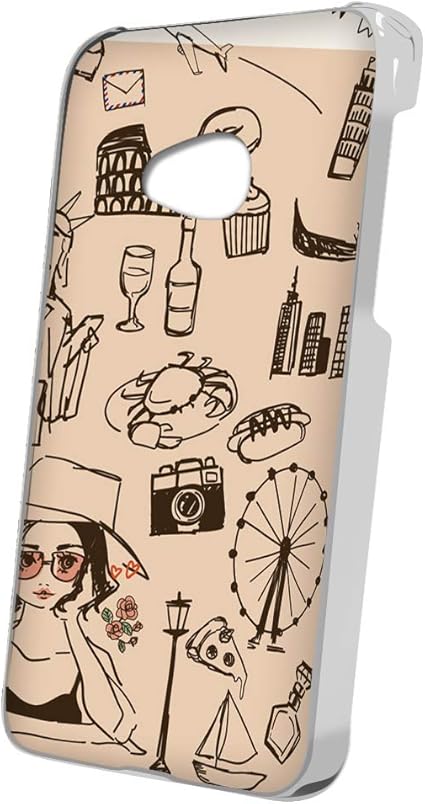 Amazon Co Jp スマq Android One X2 手書き風 海外旅行 イラスト スマホケース ハードケース Htc エイチティーシー アンドロイド ワン エックスツー Simフリー Ami E オレンジ 家電 カメラ