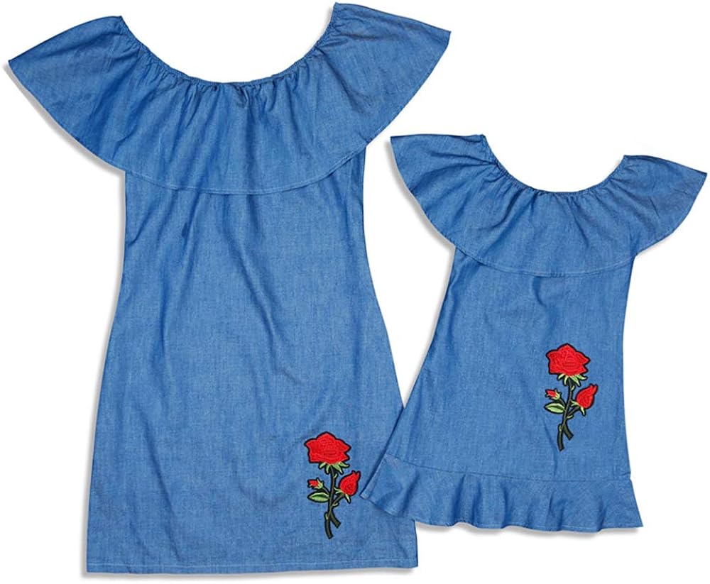 mommy and me denim outfits