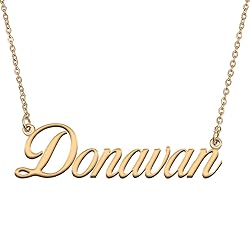 HUAN XUN Customized Custom Simple Any Name Necklace