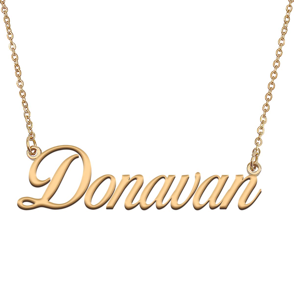 HUAN XUN Customized Custom Simple Any Name Necklace