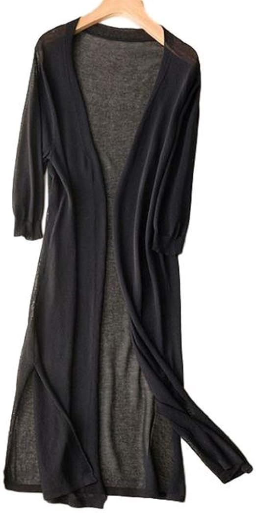 Amazon Maison De Tao メゾンドタオ 薄手 ニット ロング カーディガン レディース カーディガン ボレロ 通販