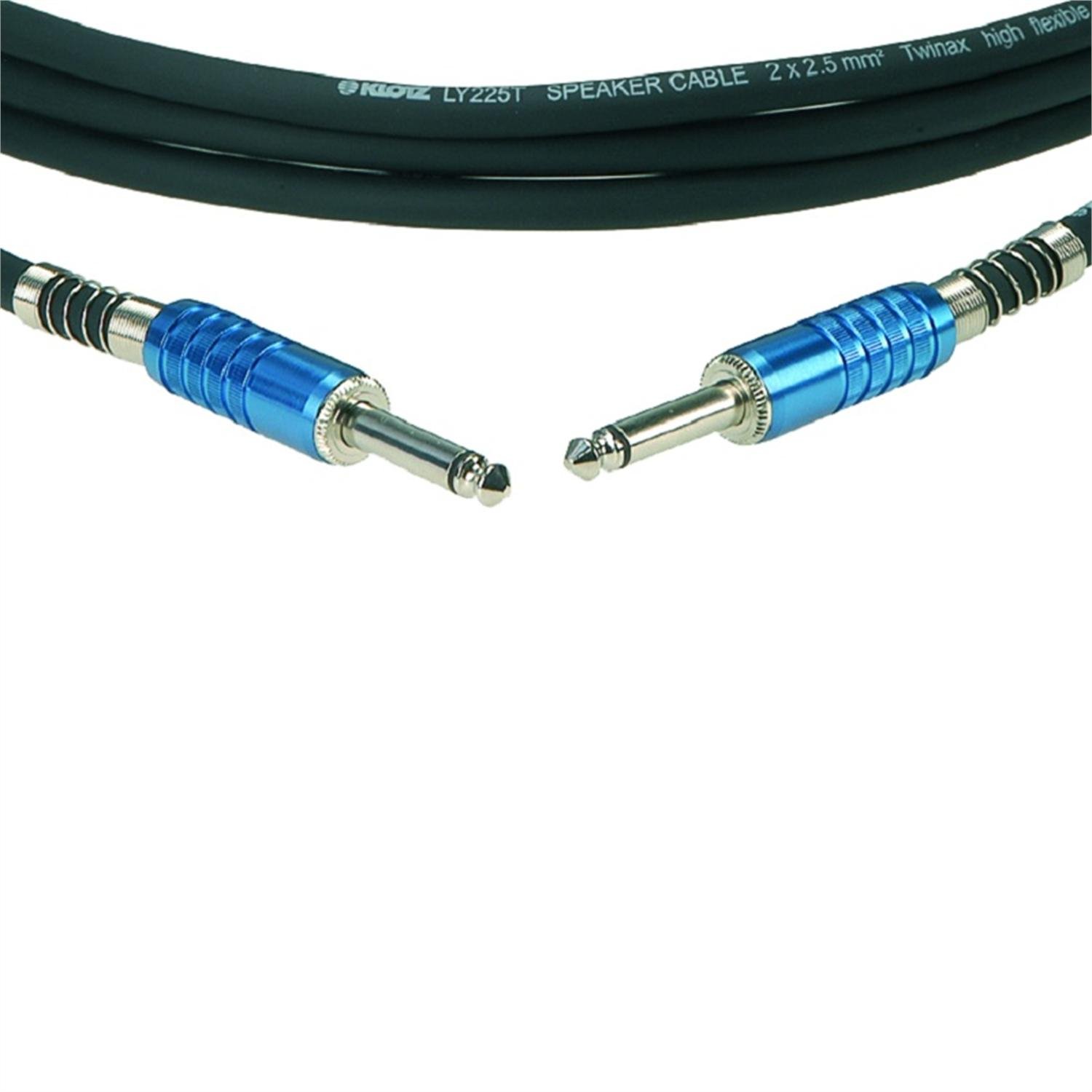 Klotz SC3PP02BK Speaker Cable with Jacks, 1/4" to 1/4", 6'