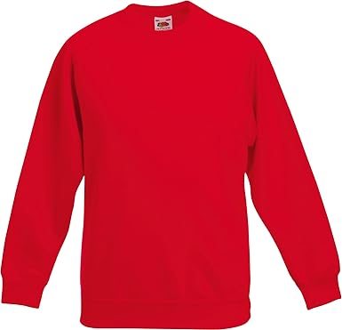 fruit of the loom red sweatshirt
