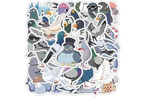 Nivofu 126pcs Cute Pigeon Stickers, Cartoon Pigeon Stickers, Vinyl Waterproof Animal Sticker for Laptop Water Bottle Journal 