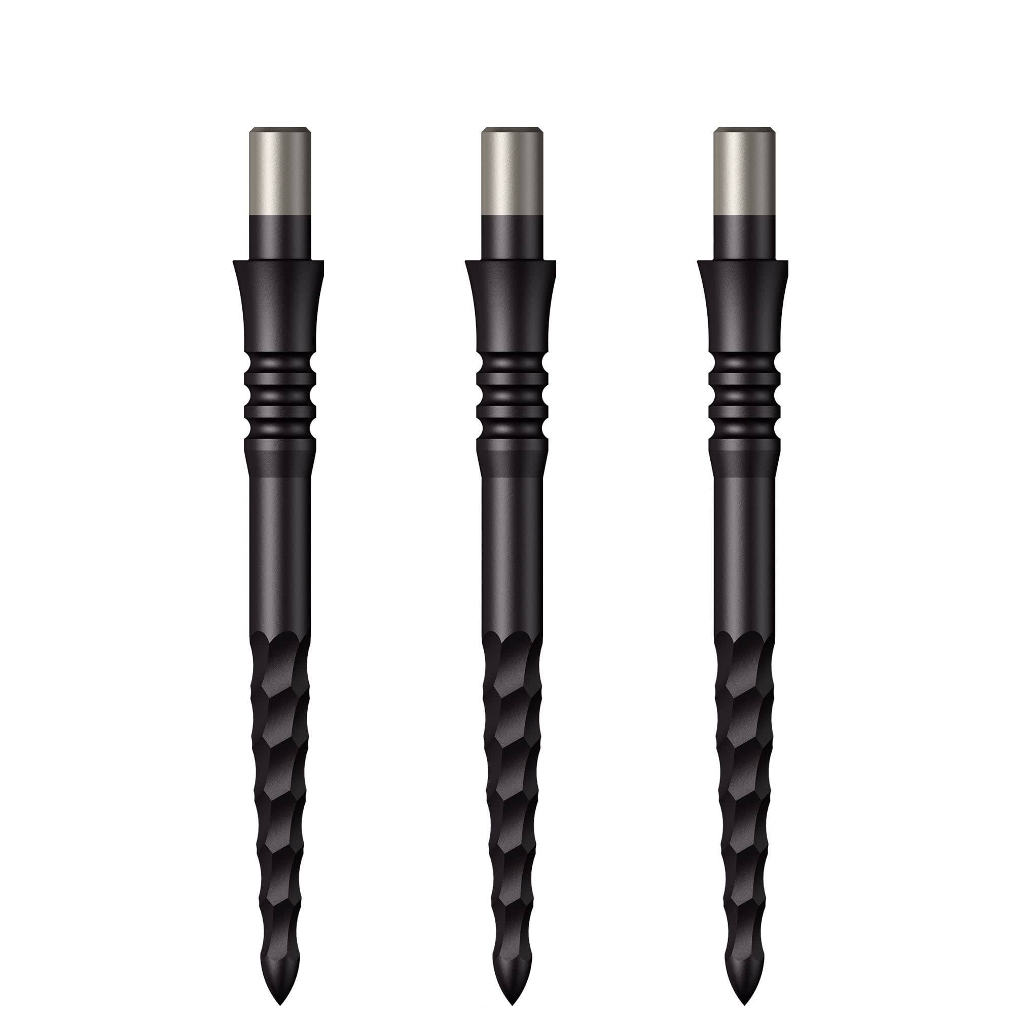 Mission Darts Sniper Points | Lunar FS | Steel Tip Replacement Points | 28mm | Black (X2664)