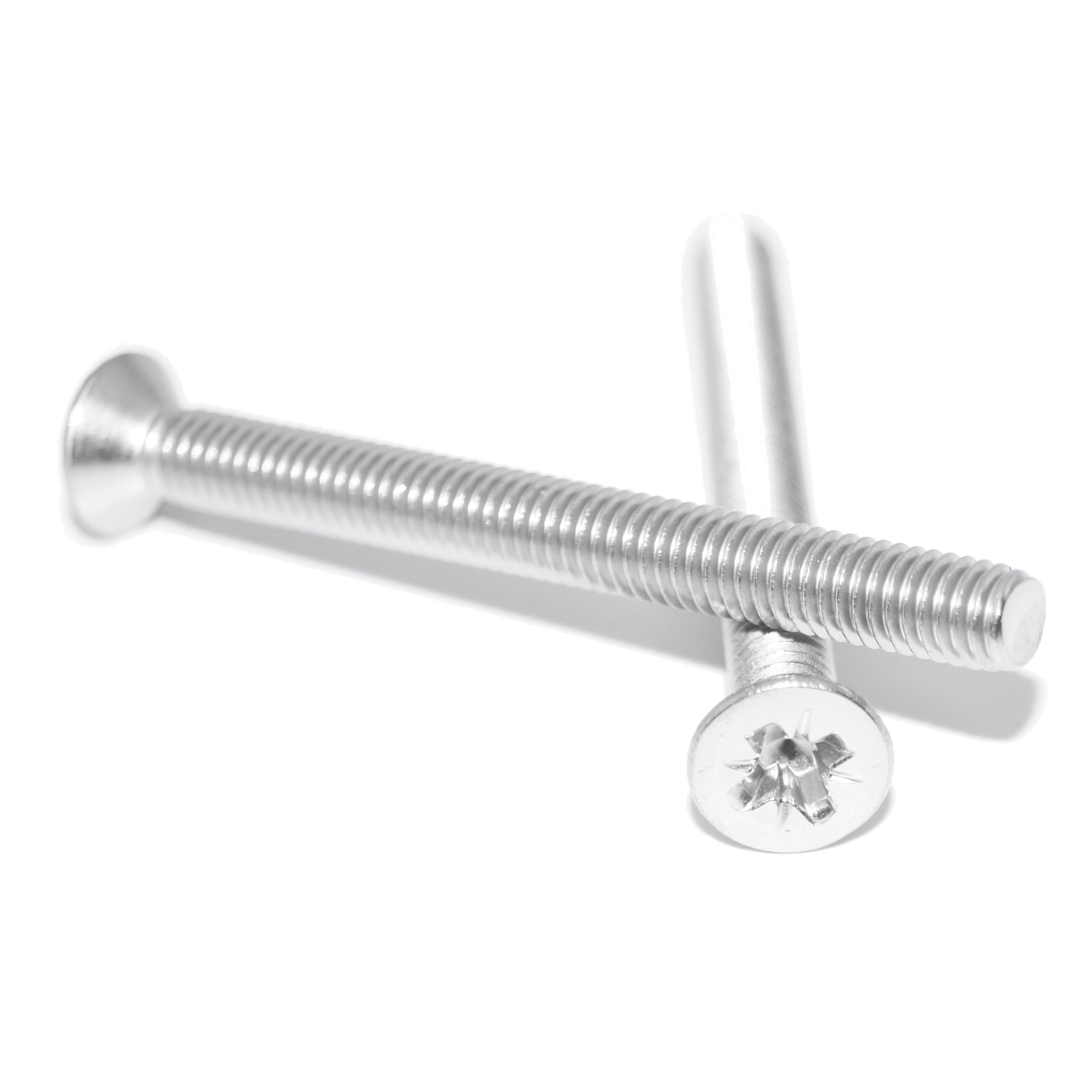Countersunk Screws M2X10 Pack of 10 Stainless Steel A2 / V2A Rust-Proof with Pozi Phillips DIN 965 / ISO 7046, Machine Screw