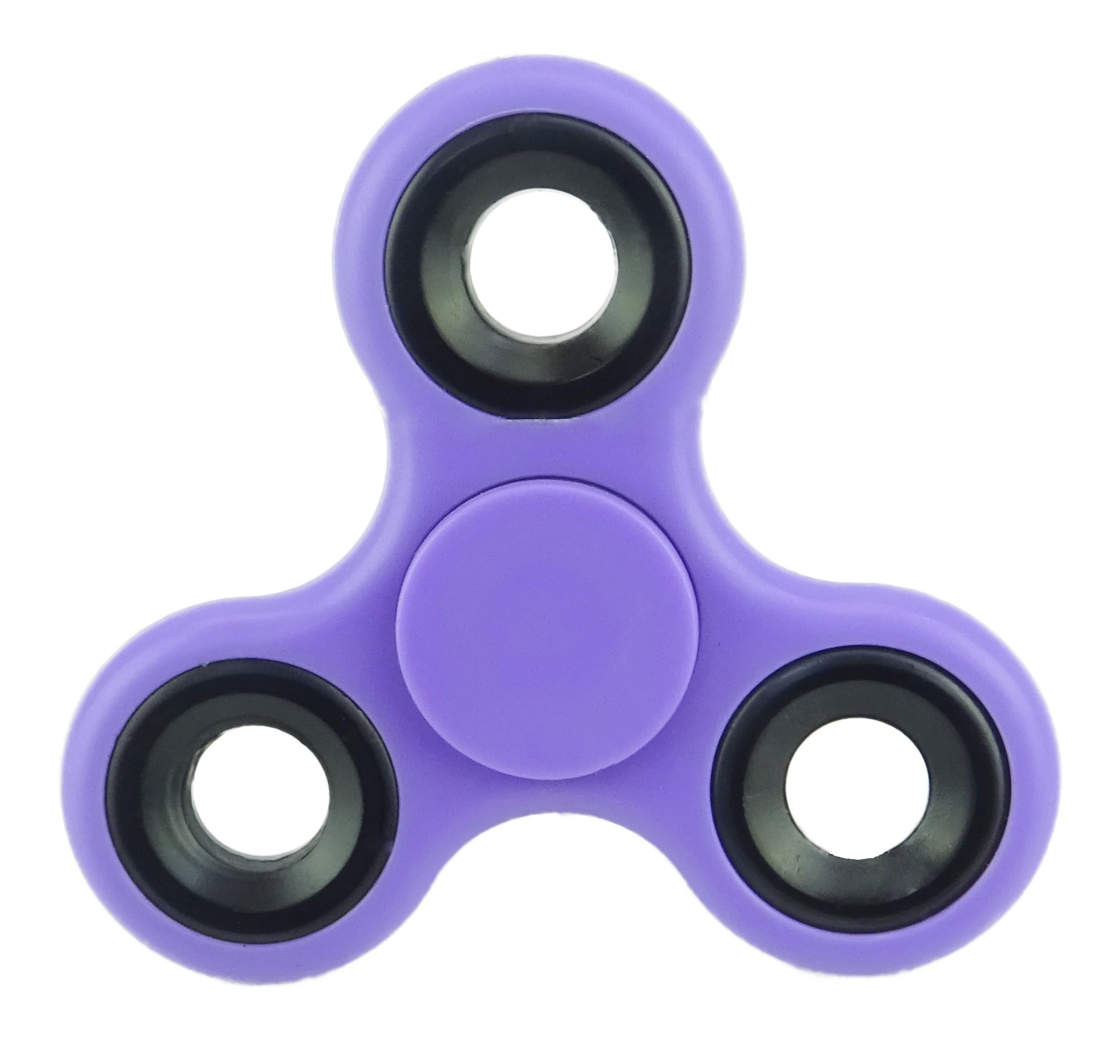 Christmas Concepts® - Exclusive Fidget Hand Spinner - Stress Reducer, Stress Relief, Autism - PURPLE WITH BLACK RINGS
