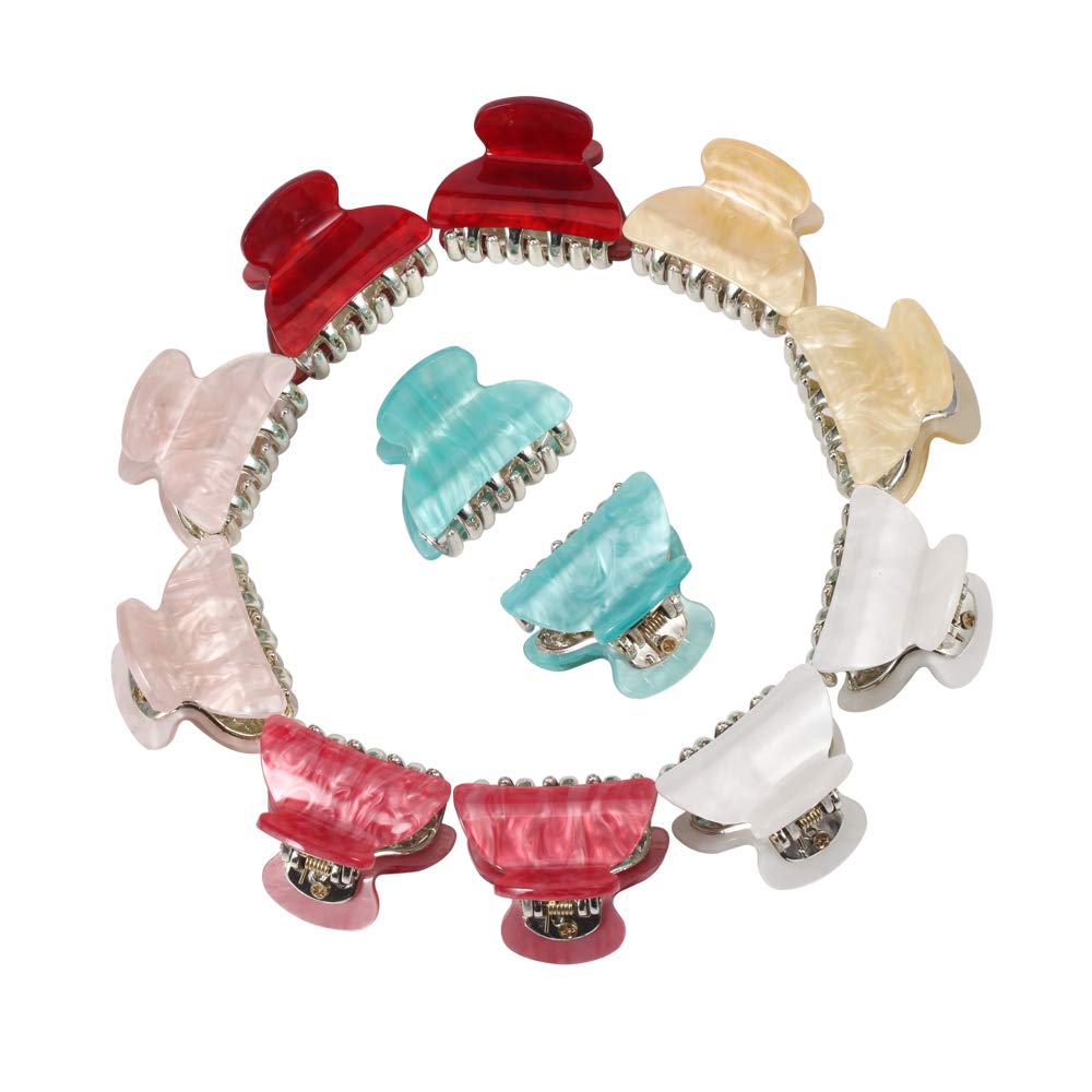 Twinfree 12 Pieces Hair Clips for Women Small Hair Clips