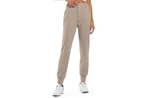 Libin Women's 4-Way Stretch Golf Joggers Pants with Pockets, Tapered Athletic Running Sweatpants, Work Dress Casual Slacks