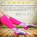 BLITZU Compression Socks 15-20mmHg for Men Women Recovery Running Travel Relief